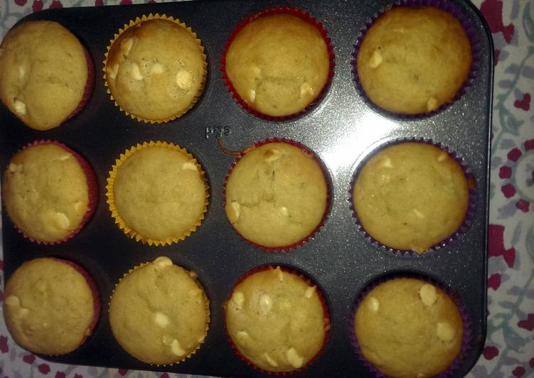 Steps to Prepare Favorite Easy Banana Choc Chip Muffins