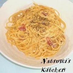 A picture of Tastes Like a Restaurant Dish with Basic Ingredients ✿ Carbonara.