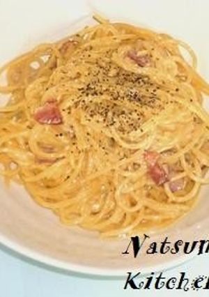 A picture of Tastes Like a Restaurant Dish with Basic Ingredients ✿ Carbonara.