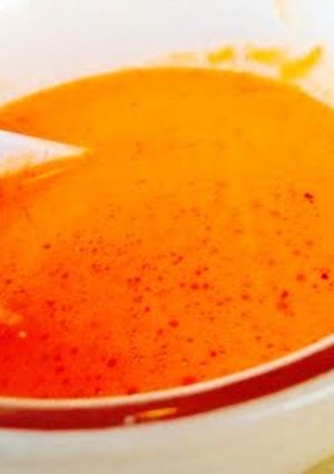 A picture of Homemade Tomato Soup With Basil.