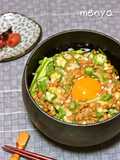 Light and Refreshing Soba with Natto, Pickled Plum and Bonito Flakes