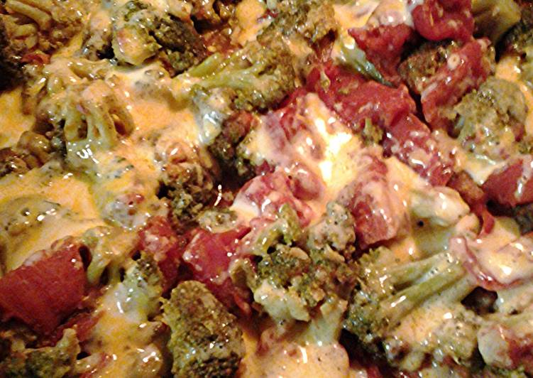 Recipe of Favorite Cheesy Stewed tomatoes and broccoli