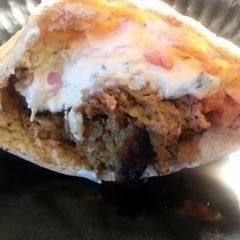 Curried Beef Pita A picture of Curried Beef Pita.