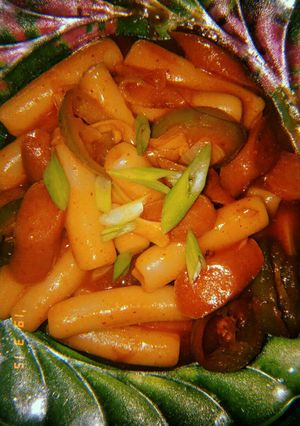 Foto resep Tteokbokki homemade (korean food) toppoki