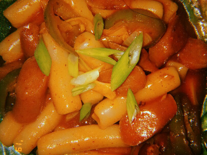 Bagaimana Membuat Tteokbokki homemade (korean food) toppoki, Lezat Sekali