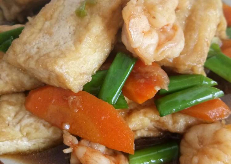 Recipe: Yummy Tahu Udang Masak Kecap