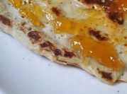 Una foto de pancakes sin leche