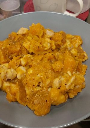 奶油南瓜雞肉 的食譜成品照片