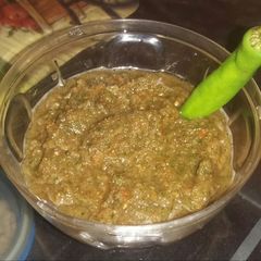 Coriander chutney A picture of Coriander chutney.