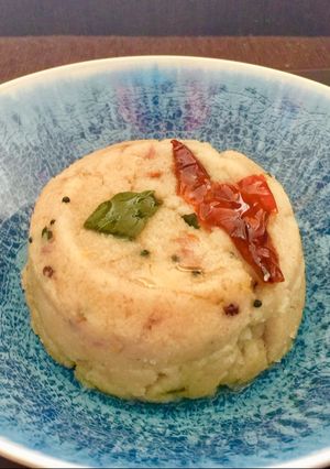 A picture of Rawa (semolina) upma.