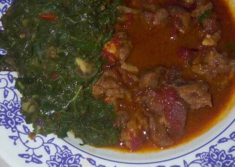 Recipe of Quick Steamed sukumawiki #4weekschallenge