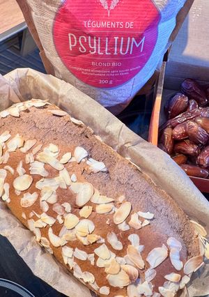 Une photo de Cake aux dattes et psyllium