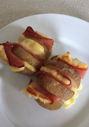 A picture of Baby Bacon and Cheese Jackets.