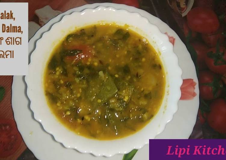 Step-by-Step Guide to Prepare Homemade Palanga Dalma / palak cooked with dal &amp; veggies