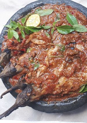 Foto resep Terong bakar penyet