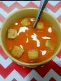 Tomato Cream Soup (Microwave Oven)