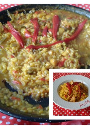 Foto principal de Arroz meloso con pechuga y sepia