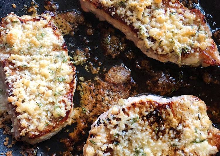 Easiest Way to Prepare Super Quick Homemade Parmesan Crusted Pork Chops