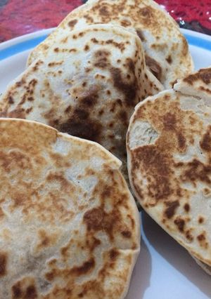 A picture of Wheat Flour Gorditas for Filling.