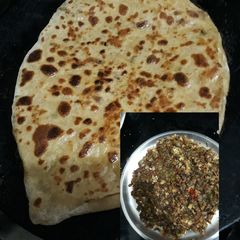 A picture of Ridge guard paratha (ganhi paratha in odia).