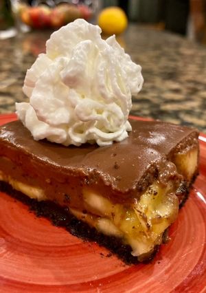 Banános, oreos, házi csokipuding 🍌🍫 recept fotója