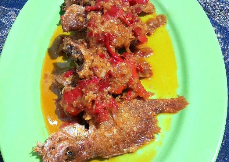 Sambel goreng ikan biji nangka