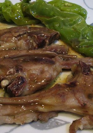 Una foto de Chuletas de cordero con miel
