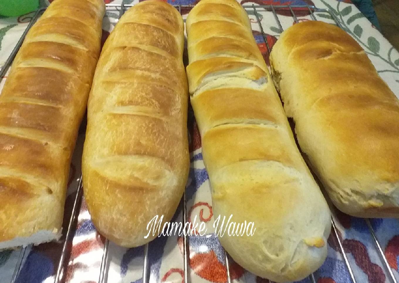 Roti ala-ala baguette | Tanpa Telur dan Gula, Teknik Waterroux
