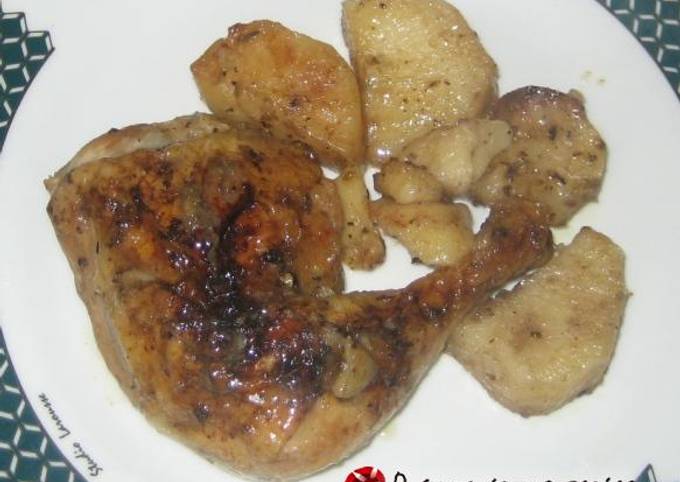 κύρια φωτογραφία συνταγής Απλό κοτόπουλο φούρνου
