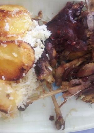 عکسی از دستور دمپخت خروس محلی