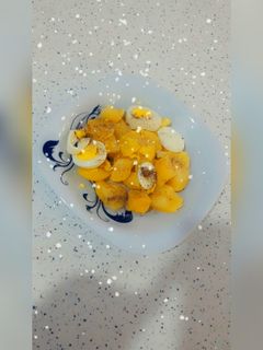 عکسی از دستور 🥔🥚 تخم مرغ و سیب زمینی آب پز 🥚🥔