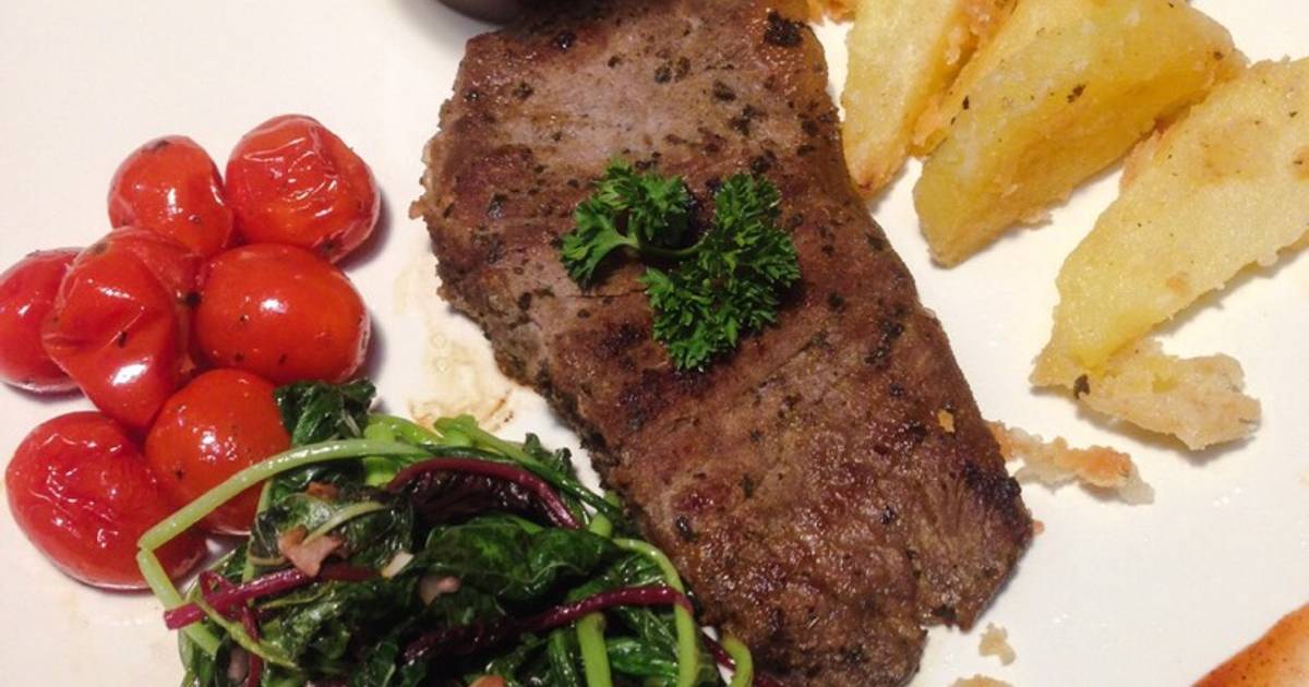 Resep Sirloin steak with barbeque sauce oleh okorocks Cookpad