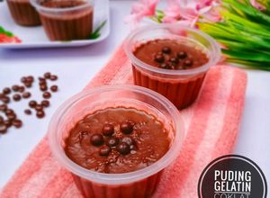 Foto resep Puding Gelatin Coklat Pisang