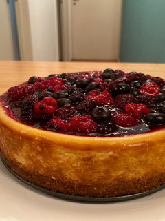 Una foto de Cheesecake al horno!
