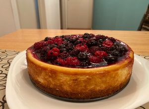 Una foto de Cheesecake al horno!