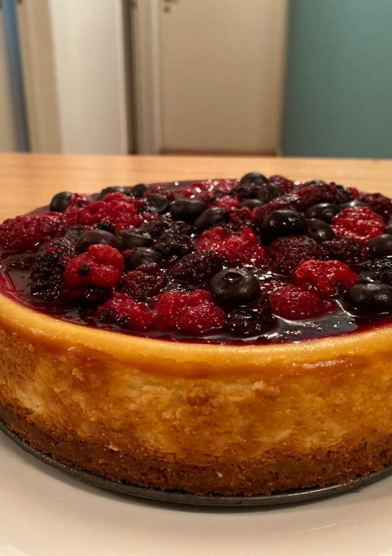 Una foto de Cheesecake al horno!