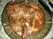 Una foto de churrasco relleno