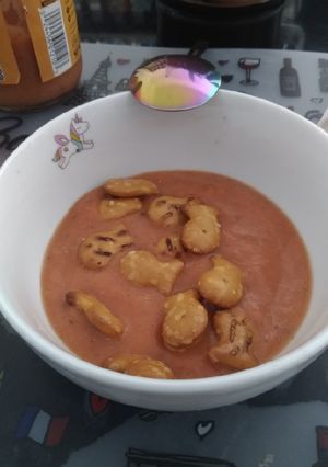 Una foto de El gazpacho mami especial