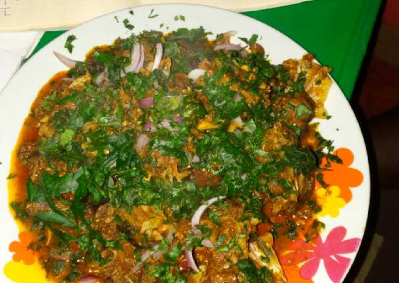 Isi-ewu with utazi leaves