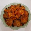 خوراک مرغ و بادمجان