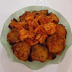 خوراک مرغ و بادمجان-レシピのメイン写真