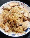 Nấm đùi gà rang muối (món chay)