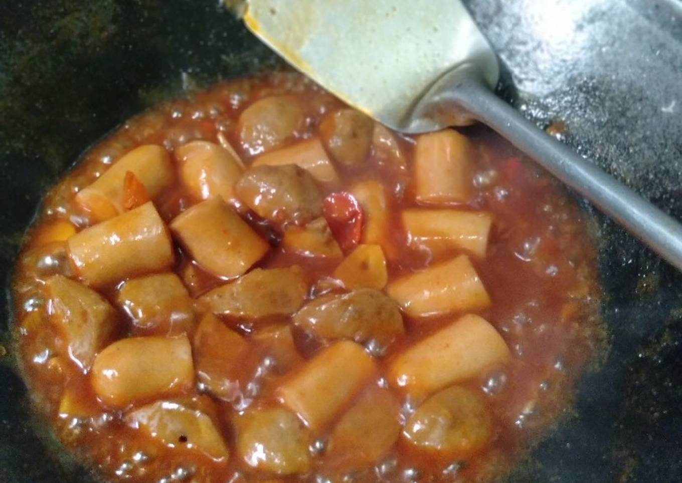 Sosis Bakso Asem Manis Simpel dan Enak