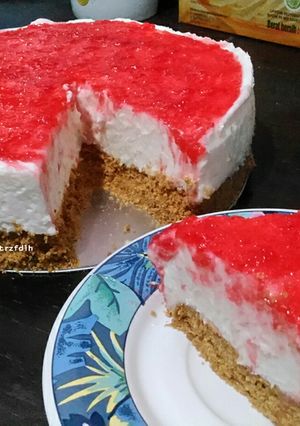 Foto resep No Bake Cheesecake (Cheesecake tanpa oven)