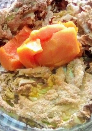 Una foto de Repollo rebozado cocido en air-fryer 🔁💮 ƪ⁠(⁠‾⁠.⁠‾⁠“⁠)⁠┐