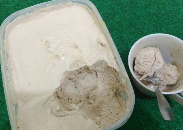 Ice cream milo & oreo