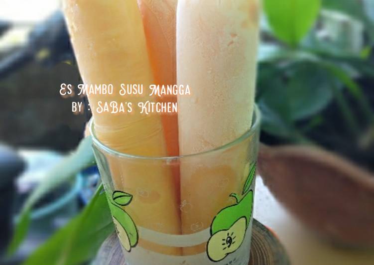 Resep 87. Es Mambo Susu Mangga yang Sedap