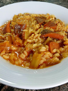 Una foto de Arroz meloso con rebollones
