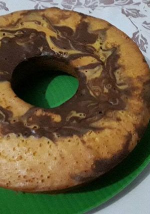 Foto resep Cake seperempat rasa jeruk coklat