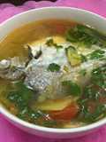 Canh cá liệt nấu thơm cà